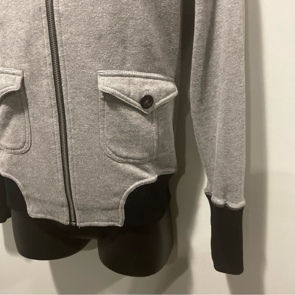 Fox Racing Kids Wolf Grey Full Double Zip Hoodie - Large - Picture 7 of 9